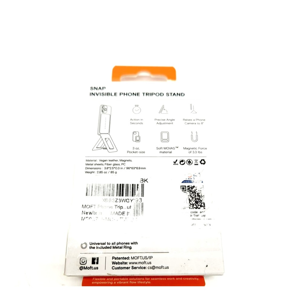 MOFT Jet Black Magnetic Tripod for iPhone – Stand & Selfie Stick (No Card Slot) - Picture 5 of 13